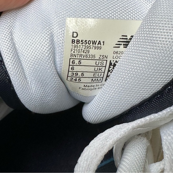 Navy New Balance 550 R3PL!C🅰️ - Picture 4 of 5